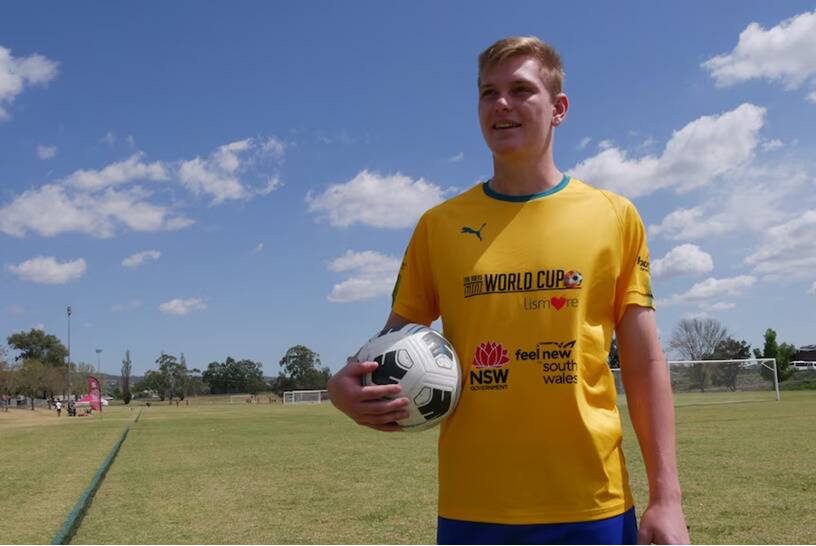 Previous event participant, Ezra Frost, who won a football scholarship to play in Germany. Picture supplied