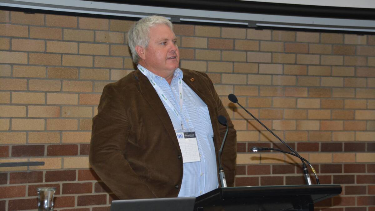 Producer's perspective: David Hill was one of the speakers at the recent Australian Lot Feeders' Association conference, SmartBeef 2017, held at the University of New England, Armidale. Photo: Stephanie van Eyk