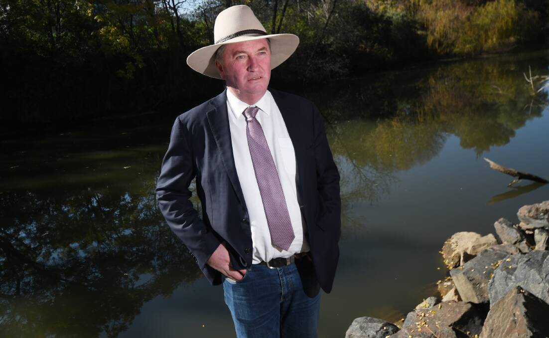 LESS RED TAPE: Barnaby Joyce says reducing dam red tape is the best water way forward. Photo: Gareth Gardner
