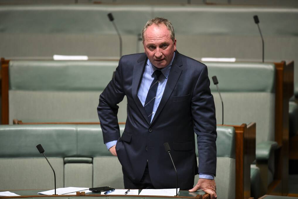 NOT ME: Barnaby Joyce insists he is not pushing the leadership spill. Photo: Lukas Coch