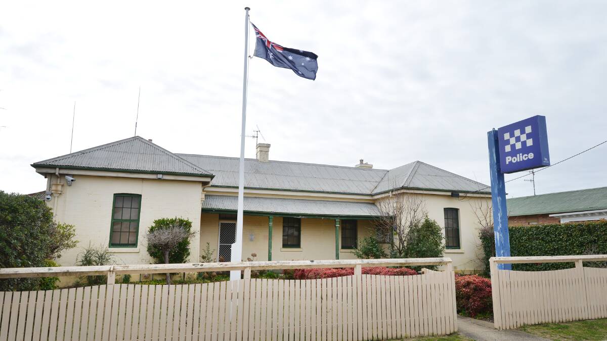 In custody: Zane Walker was arrested and charged with a raft of offences at Glen Innes Police Station.