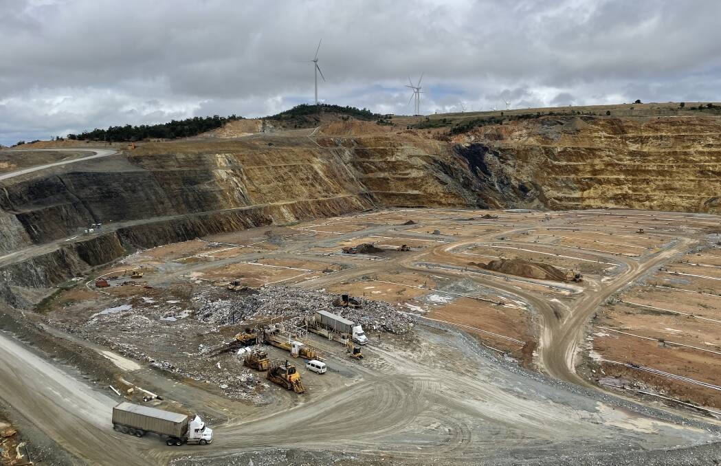The landfill at Woodlawn near Tarago, where a waste-to-energy incinerator is being proposed by French multinational Veolia. Photo: Laura Corrigan 