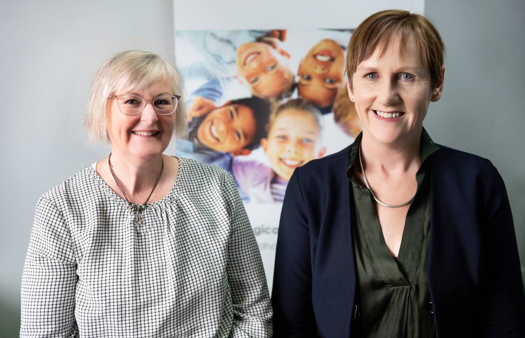 Speech pathologist and Sounds good to me co-creator Anne Williams (right), pictured with Inverell speech pathologist Linda Foskey, will give free advice on speech milestones for preschool-aged children. Photo: supplied