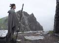 Daisy Ridley's Rey meets with jaded hero Luke Skywalker (Mark Hamill) on a secluded island in Star Wars: The Last Jedi