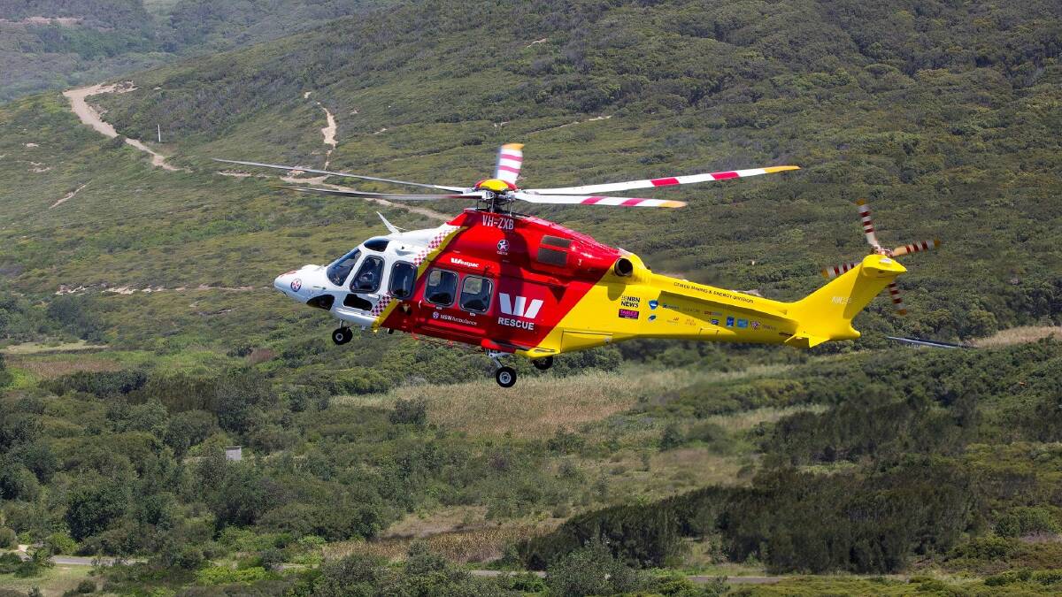 RESCUE CHOPPER: A critical care team was required on Sunday morning after an accident on the outskirts of Inverell. Photo: supplied