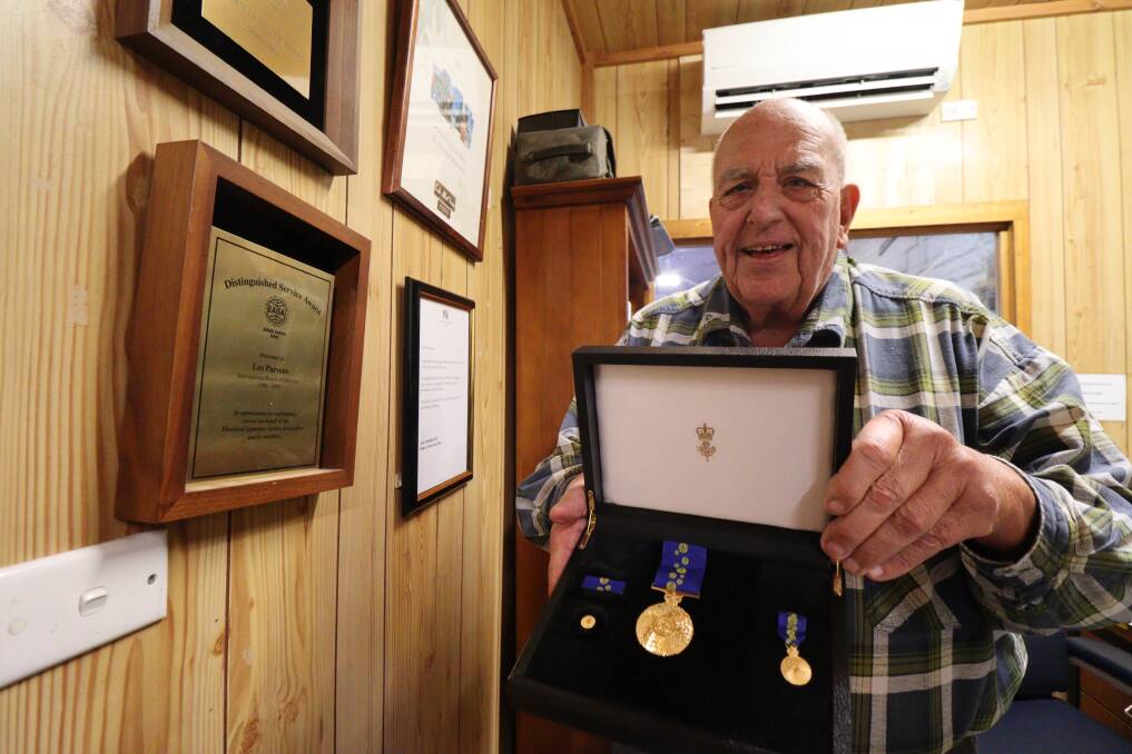 TIME: Les Parsons has just received his Order of Australia Medal just in time for Volunteer Week. Photo: Jacinta Dickins