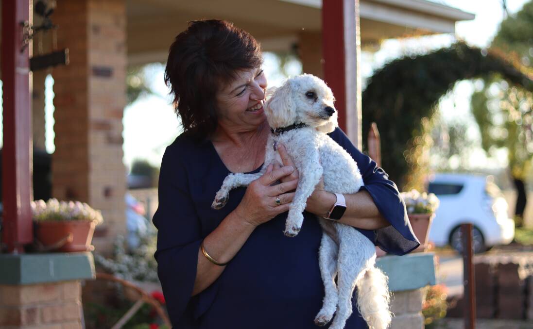FRIGHT: Inverell's Leanne Sims had the fright of her life after finding her special Kavoodle Lottie - a gift from her children - lying motionless under her fruit tree. Photo: Jacinta Dickins