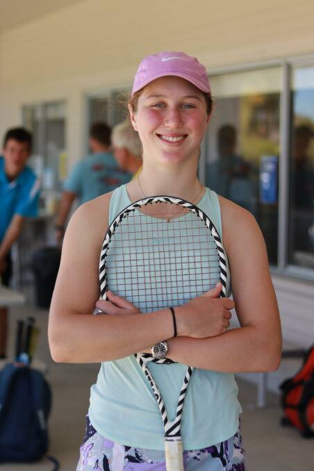 EXPERIENCE: Brisbane's Emily Ryan enjoyed playing at Inverell, experiencing clay courts for the first time. Photo: Jacinta Dickins