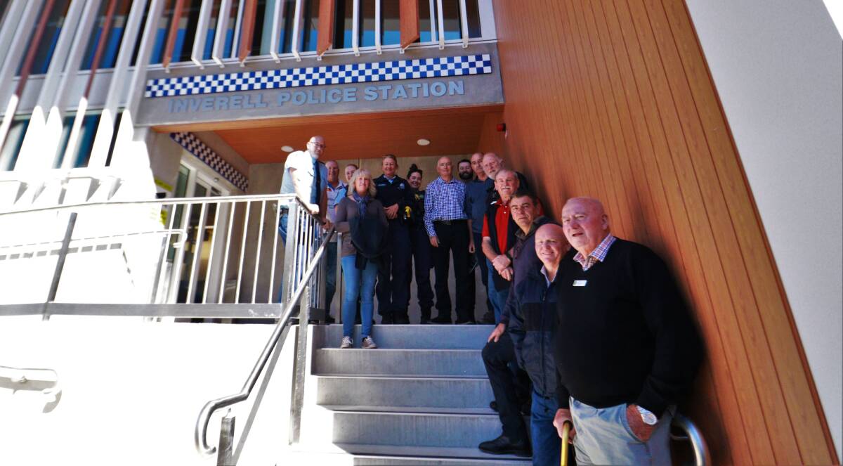 TOUR: Eight former and retired police officers from Inverell, with 250 years service behind them, got the grand tour of the new station on Friday. Photo: Jacinta Dickins