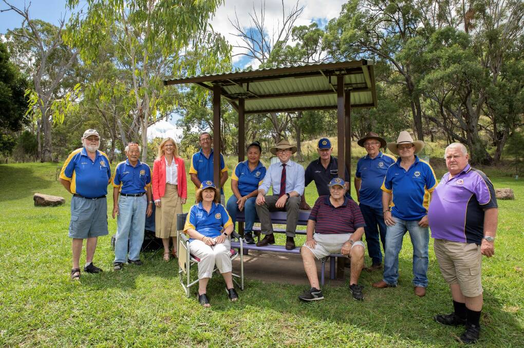 The Inverell Macintyre Lions Club has secured an $89,714 grant from the State Government to upgrade Joseph Wills Park at Elsmore, club members Bill Sutton, Barry Wong, Inverell Shire Deputy Mayor Kate Dight, Gary Scaysbrook, President Lisa Chambers, Northern Tablelands MP Adam Marshall, David Doak, Allan Chambers, Wayne Campbell and Chris Lindberg, Front, Beth Sutton, left and Ken Sherar.