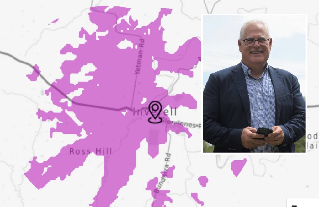 ONLINE: Mike Marom, Regional General Manager for Telstra in NSW, said Inverell was one of 60 new 5G sites added weekly across the country.