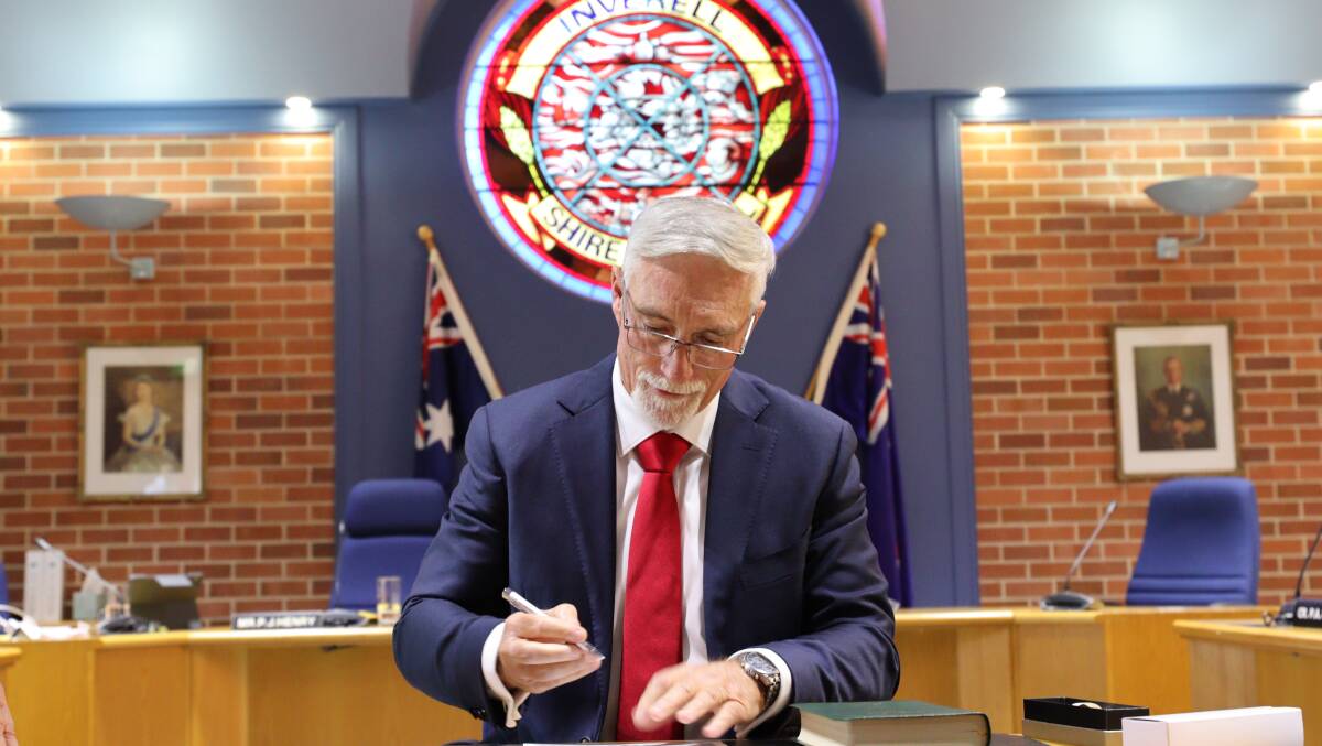 CONFIDENT: First elected as mayor in 2012, Paul Harmon is preparing to mark a decade undefeated, rising above calls to step down. Photo: Jacinta Dickins