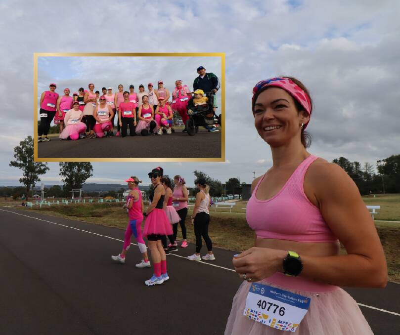 RUN: Karla Bienke ended up with 25 runners, a support crew of 60, and an amazing total of $5000 raised for breast cancer. Photo: Jacinta Dickins