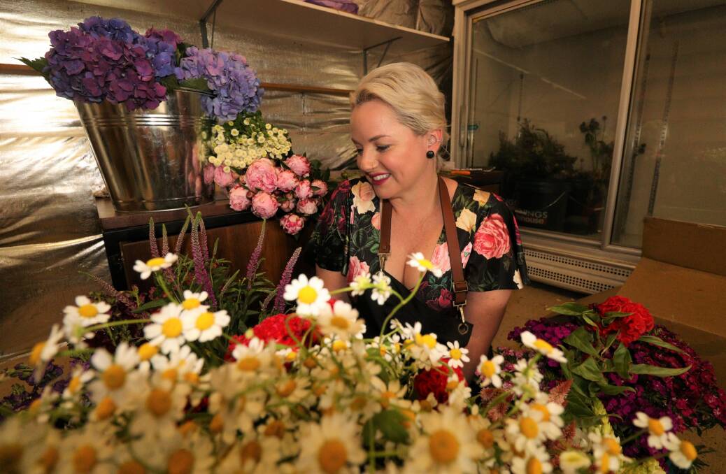 WONDERLAND: Alice Thorley has started up a floristry enterprise with the hope of bringing 'sunshine' back into Inverell homes. Photo: Jacinta Dickins