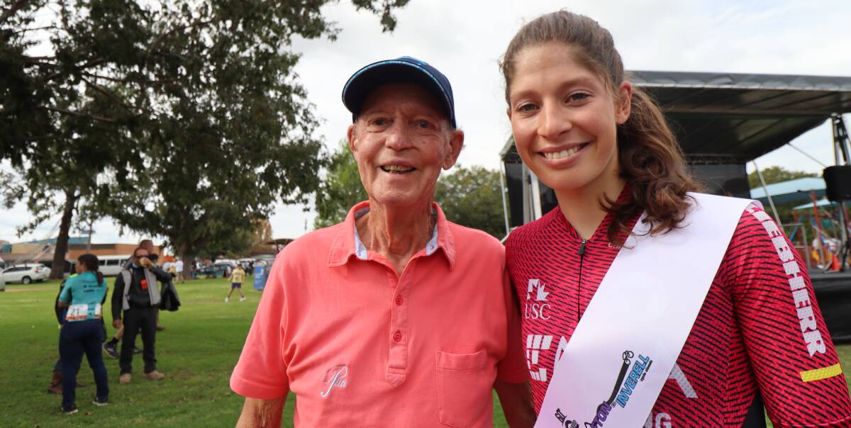 FIRSTS: First Grafton to Inverell winner Alan Grindal watched his former student Ruby-Roseman Gannon win the inaugural Gibraltar to Inverell. Photo: Jacinta Dickins