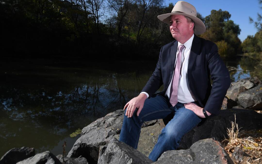 NATION BUILDING: Barnaby Joyce has welcomed federal government calls to invest in more dams. Photo: Gareth Gardner 