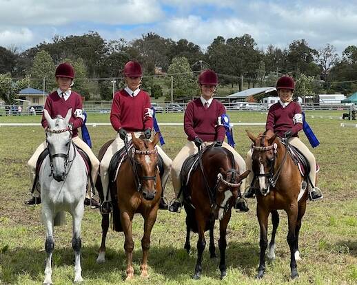 The Inverell Pony Club Junior 1 Team