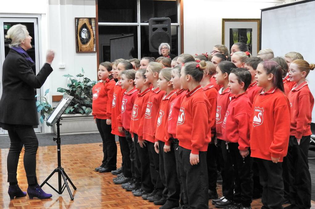 WITH ONE VOICE: Being a member of the Inverell Public School choir helps to build team skills and self confidence.