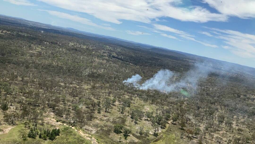 In the Long Gully Road area south of Tingha, aircraft was deployed to help on-ground firefighters contain a blaze on Saturday, December 9. That fire is now under control.
