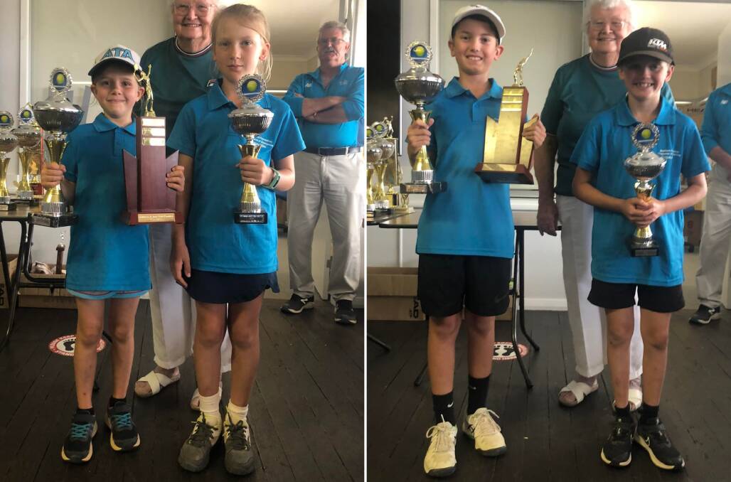 YOUNG GUNS: The under 8s winners and runners-up at the Northern NSW Champion of Champions. Photo: North West Tennis Facebook