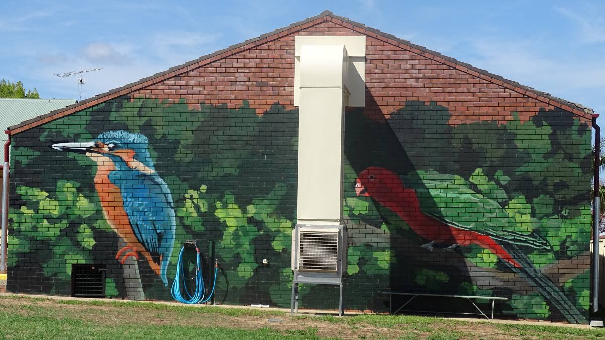 Over two days these murals appeared at Delungra Public School