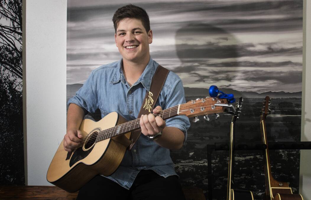 ON SONG: Star Maker winner Blake O'Connor has recorded his debut album and will perform at the Aussie tomorrow night. Picture: Peter Hardin