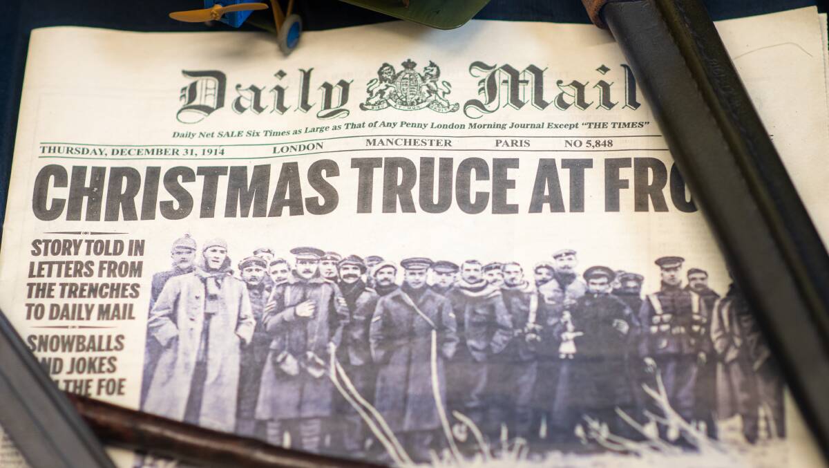 LAY DOWN YOUR GUNS: German and British troops stopped fighting at Christmas in 1914. Picture: Shutterstock