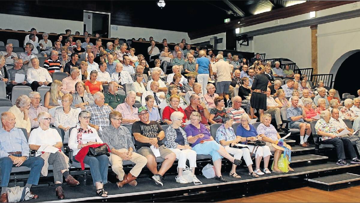 PUBLIC MEETING: About 200 people attended last year's meeting at the Town Hall about the redevelopment of Inverell District Hospital.