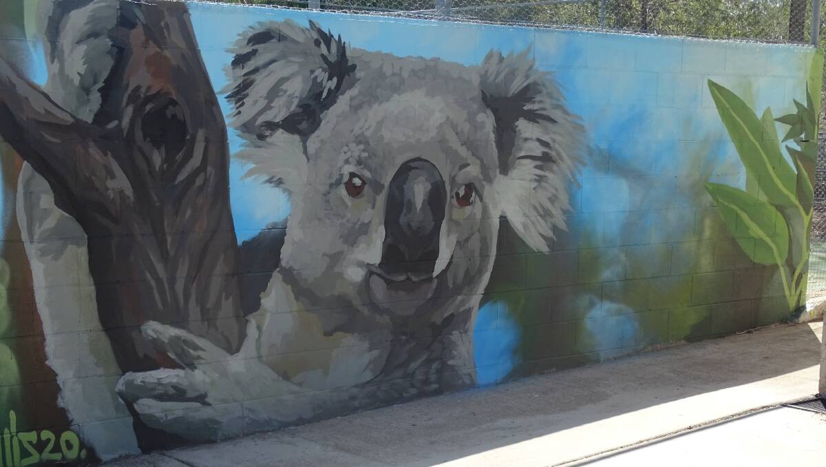 Over two days these murals appeared at Delungra Public School