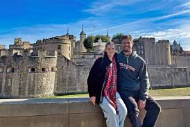 Melbourne Storm second-rower Chris Lewis recently visited Scotland with his Glasgow-raised partner, Jill McCann. Picture supplied 