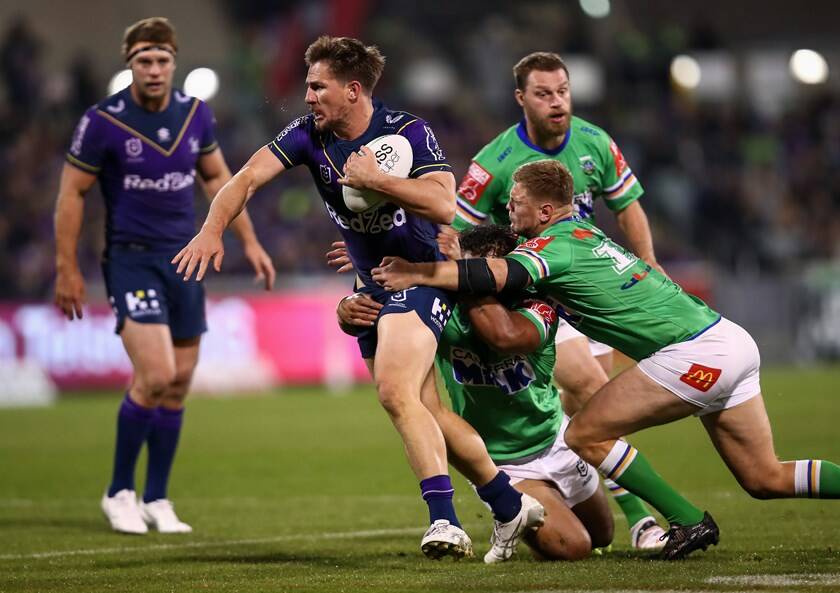 IRRESISTIBLE: The Storm juggernaut, partially powered by Chris Lewis, will take serious momentum into the finals. Photo: melbournestorm.com.au