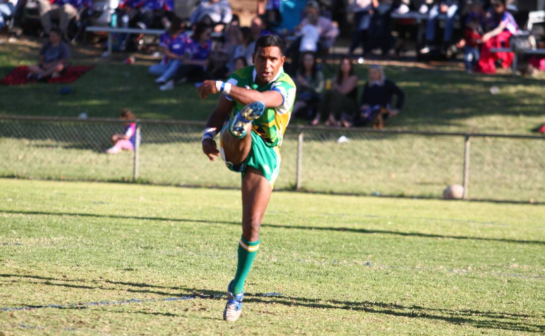 LIVE WIRE: Roos five-eighth Kialu Brown was a constant threat in his side's 48-34 away loss to Gunnedah.