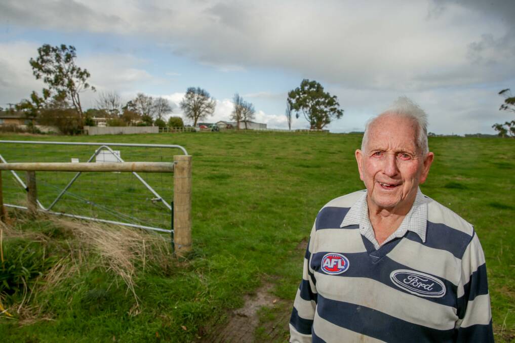 'Legacy': Eric Ward has generously donated a parcel of his farm to build a nursing home at Timboon. Picture: Chris Doheny