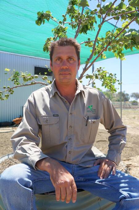 A VISION: Inverell's Citizen of the Year Danny Middleton at the BEST Food Garden back in 2014 as he embarked on his mission of care.