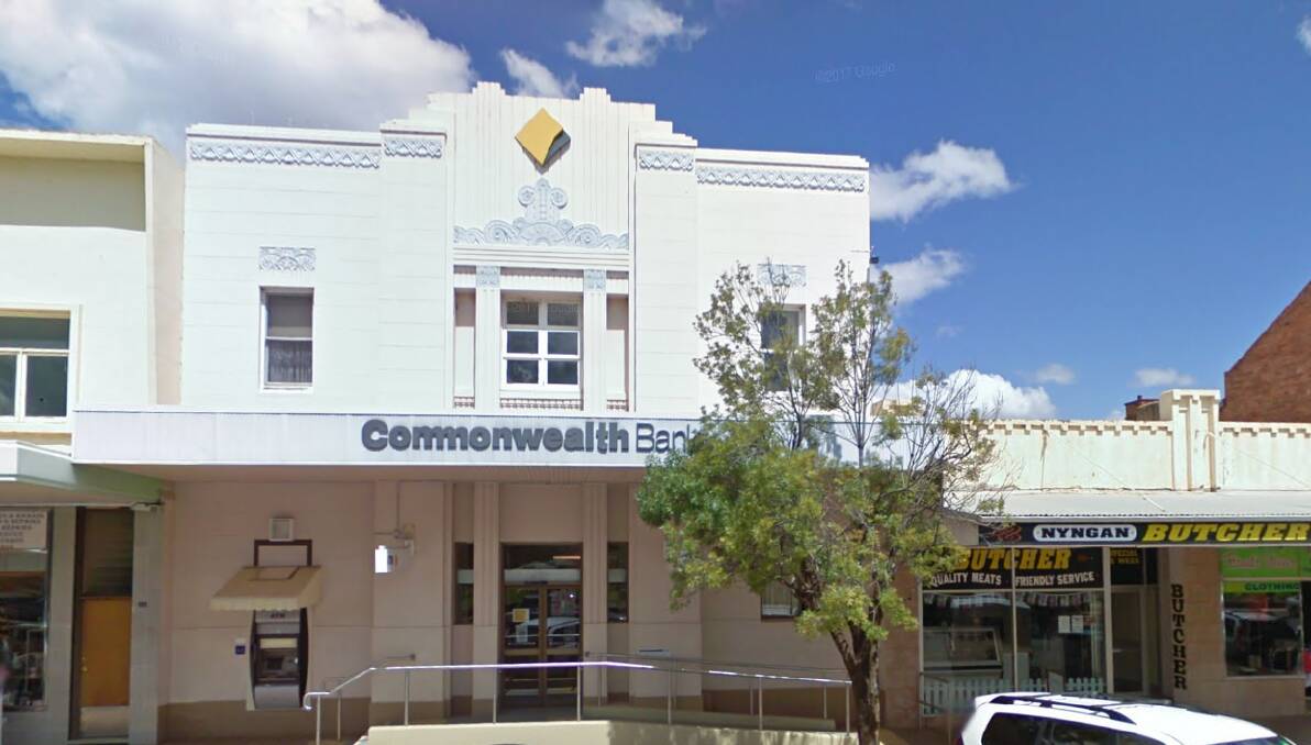 The Commonwealth Bank in Nyngan was one of 90 branches to have their operating hours reduced earlier this year. Photo: GOOGLE MAPS