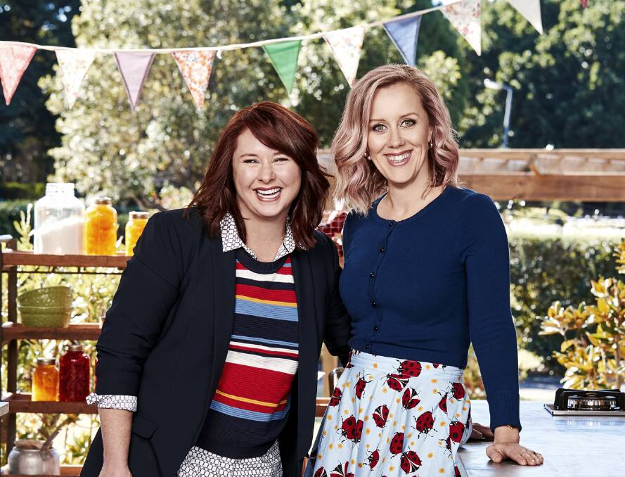 Mel Buttle and Claire Hooper co-hosted The Great Australian Bake Off. Picture: Supplied