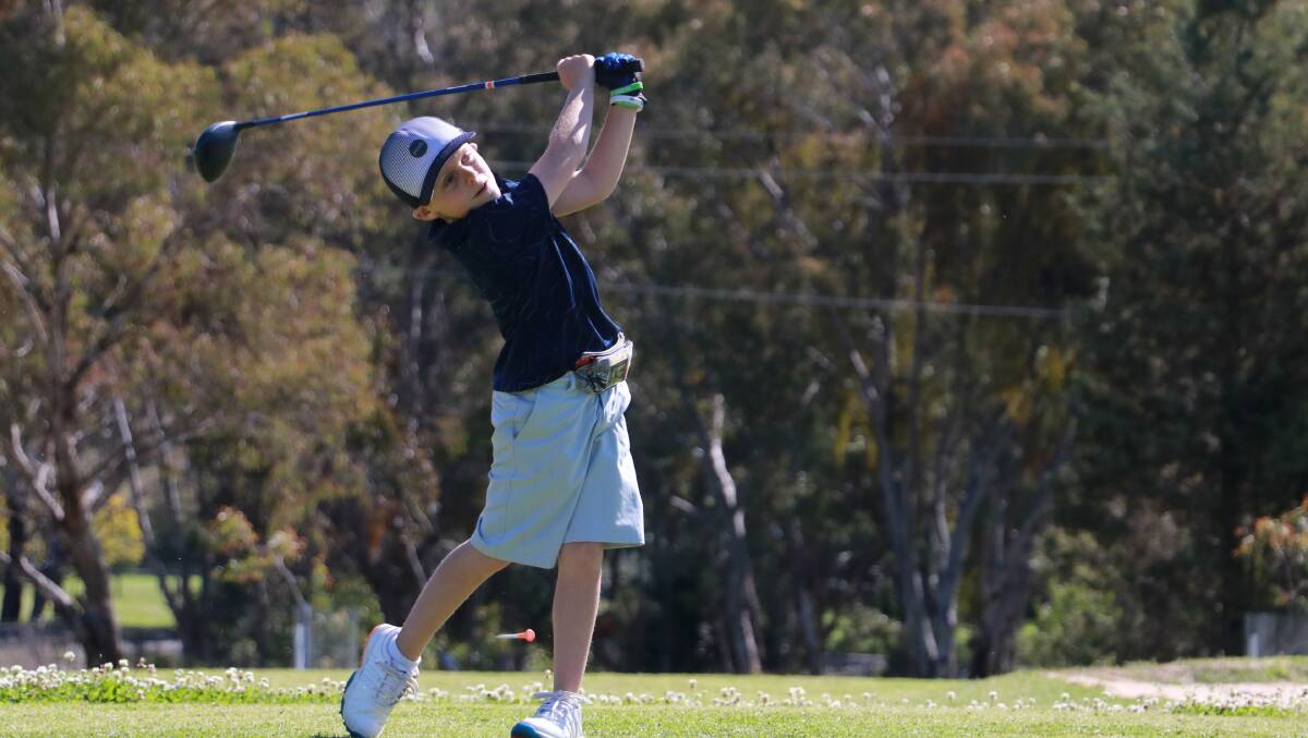 James Davis is making a name for himself as a promising junior golfer across the region. Picture by Dick Hudson.