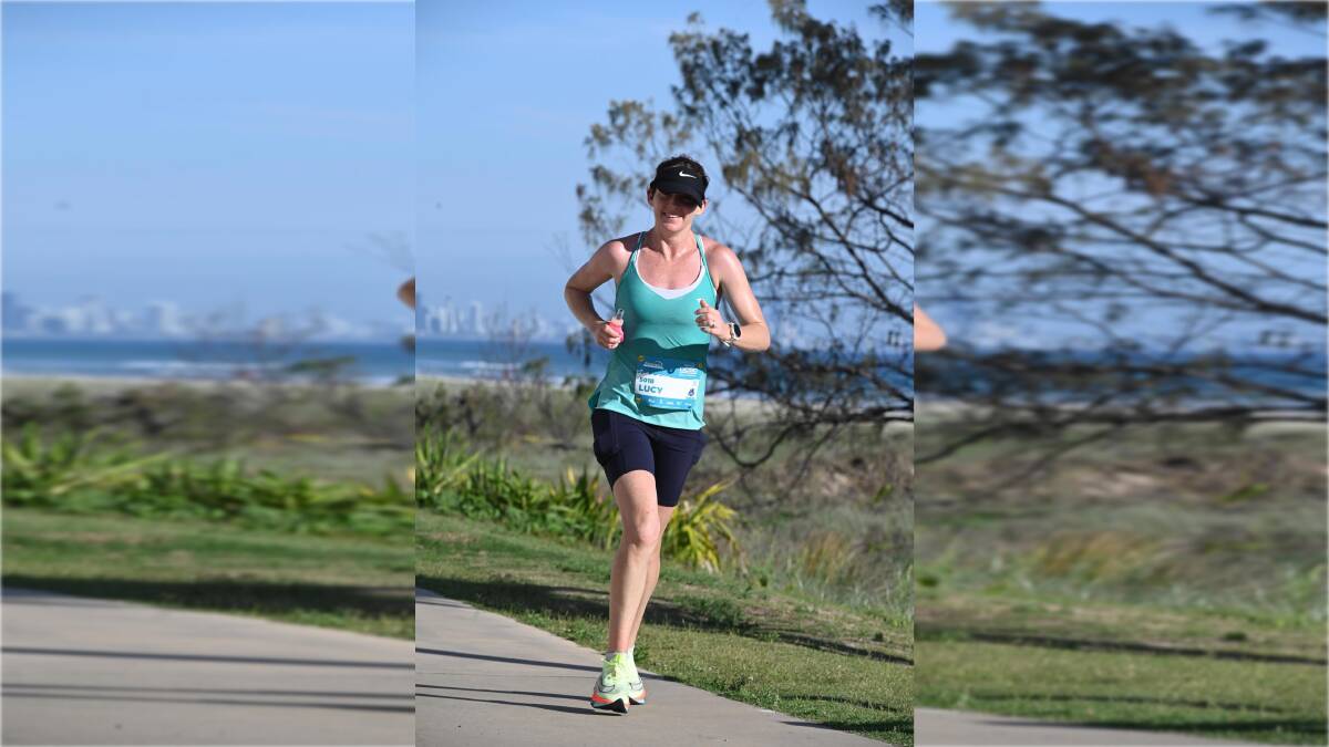 Inverell's Lucy Kauter competing in a 50km run at Coolangatta on the Gold Coast. Picture supplied.