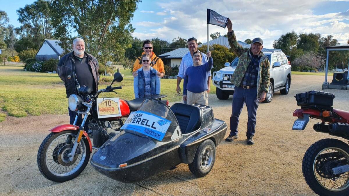 FLYING THE FLAG: Team Inverell will take part in the annual Scrapheap Adventure Ride.