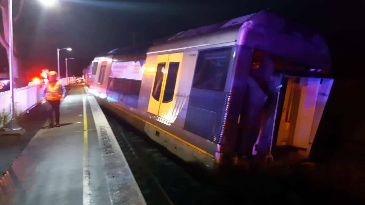 Driver, passengers injured after train hits car on tracks