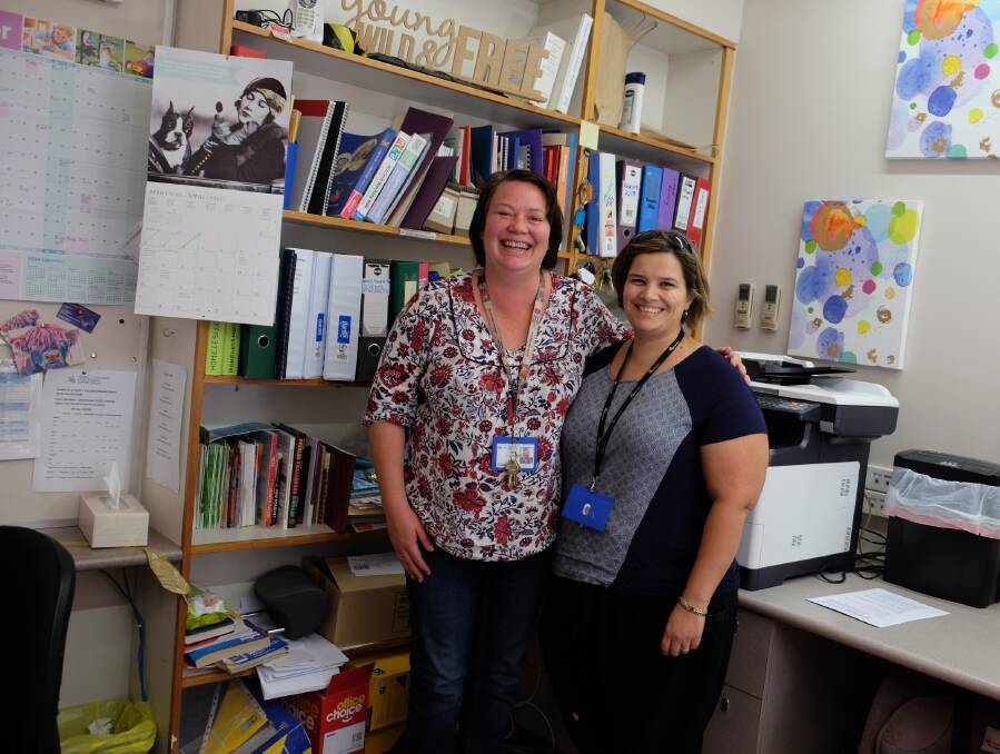 READY TO HELP: Tess Hamilton and Jess Daley at the Inverell Pathfinders Women and Children Refuge.