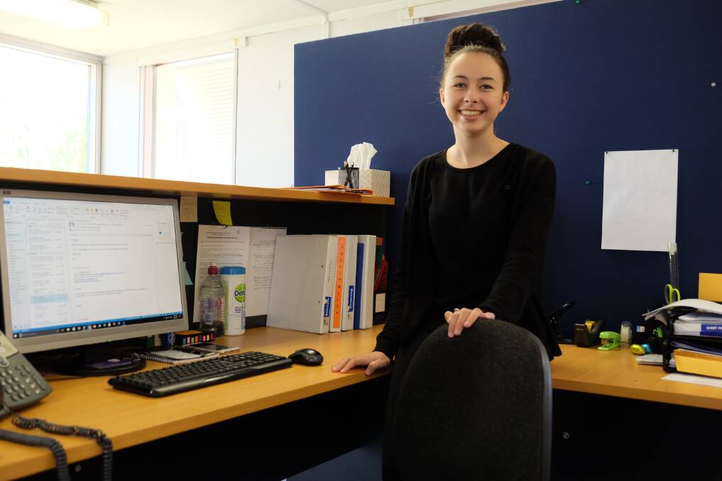 AT HOME: Kelsie Dodd has been a few weeks on the job at the Inverell campus for Northern Inland Community College. 
