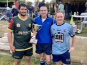 GOING STRONG: The Inverell Highlanders retained the Kookaburra Challenge Cup with a win over Scone. Photo: Supplied.
