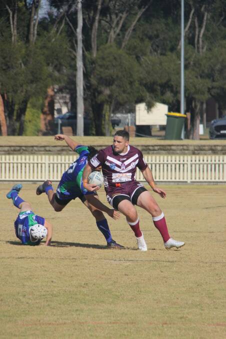 UNSTOPPABLE: The Inverell Hawks smashed the Armidale Rams. Photo: Michel Watkins-Milne. 