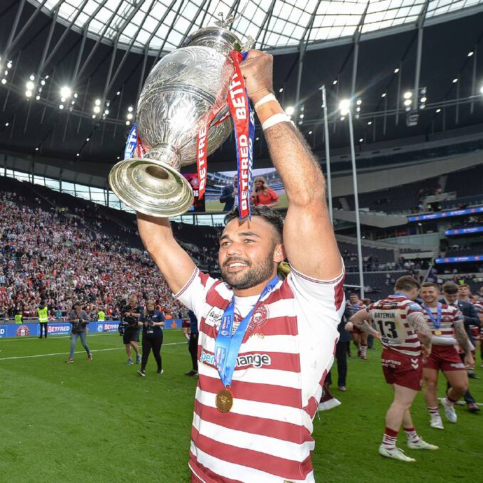 Bevan French will stay with Wigan for four more years. Picture Wigan Warriors. 