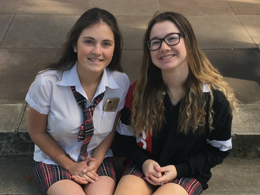 Science future: Emily McIntyre and Madeline Thompson will head to Canberra a science forum in January, 2018. Photo: Heidi Gibson