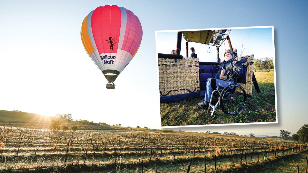 Wheelchair users can now take hot-air balloon rides with Balloon Aloft. Picture Tourism and Events Queensland