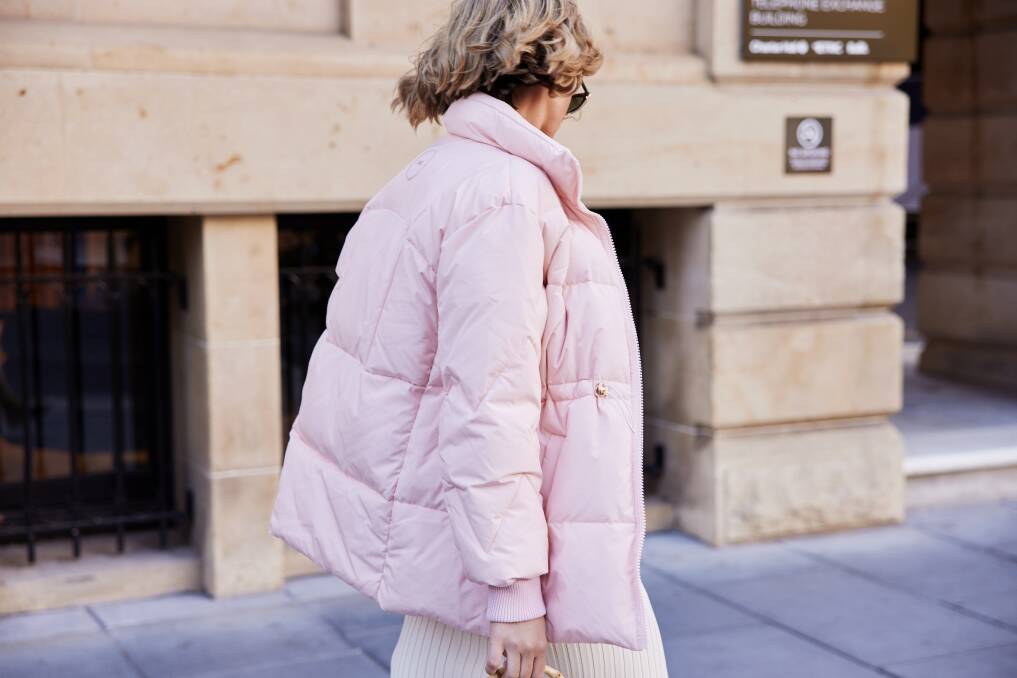 TOASTY AND WARM: The puffer jacket is a winter essential and has embraced colour this year. toastsociety.com