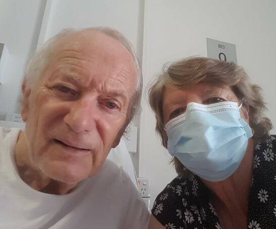 Ruth Hope will be able to visit her husband Roger, who has high-level dementia, in Tamworth hospital on Christmas. Photo: Supplied