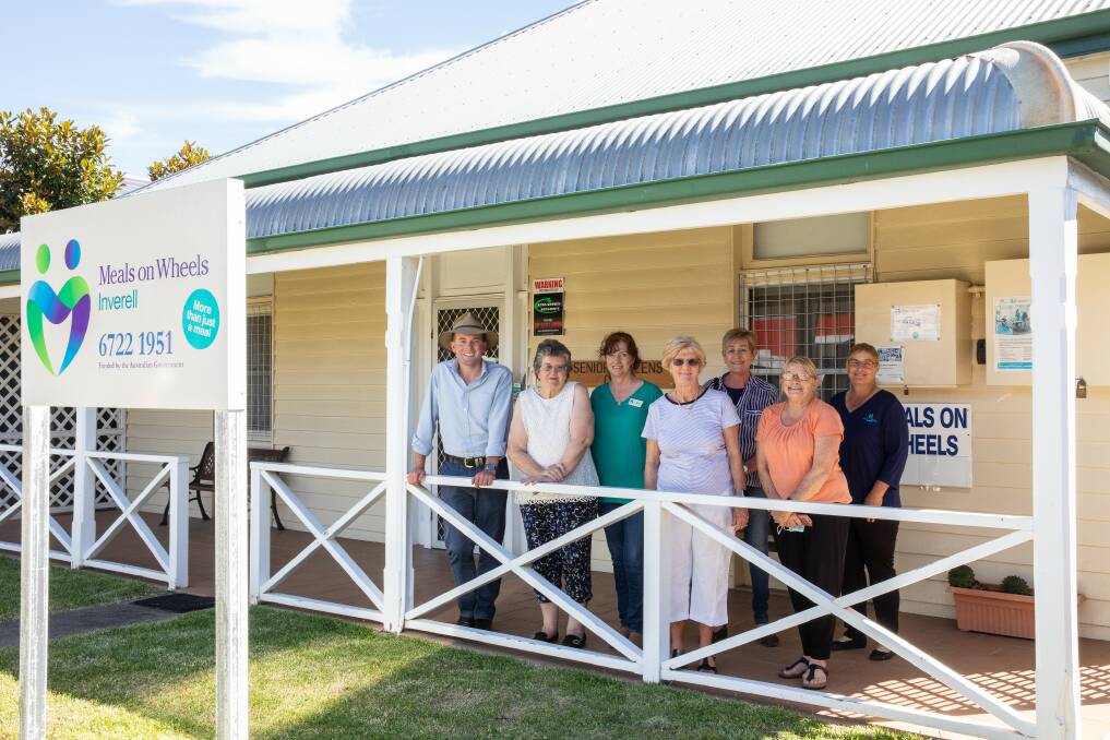 A $20,000 State Government-funded solar power system for Inverell Meals on Wheels allows the service to fire up their kitchen on Otho Street after a seven-year hiatus with Northern Tablelands MP Adam Marshall, President Aileen Roberts, Manager Beck Brennan and Board Members Margaret Lenord, Kerrie Kennedy, Sue Szumowski and Jodia Caine welcoming the news.